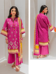 Zellbury Unstitched Printed Lawn 3 Piece Suit WUS23X30341