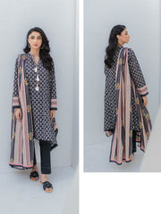 Zellbury Unstitched Printed Lawn 3 Piece Suit WUS23X30330