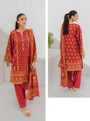 Zellbury Unstitched Printed Lawn 3 Piece Suit WUS23X30275