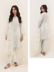 Zellbury Signature Unstitched Embroidered Lawn 3Pc Suit WUS23E30569
