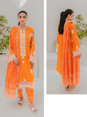 Zellbury Signature Unstitched Embroidered Lawn 3Pc Suit WUS23E30283
