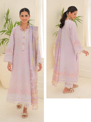 Zellbury Signature Unstitched Embroidered Lawn 3Pc Suit WUS23E30281