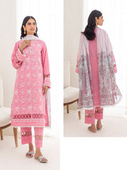 Zellbury Signature Unstitched Embroidered Lawn 3Pc Suit WUS23E30284