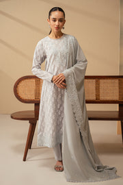 Cross Stitch Mahiri Embroidered Lawn Unstitched 3Pc Suit D-04 Pearl Blue