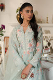 Cross Stitch Eid Lawn Unstitched Embroidered 3Pc Suit D-21 Pearl Floral