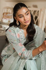 Cross Stitch Eid Lawn Unstitched Embroidered 3Pc Suit D-21 Pearl Floral