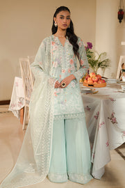 Cross Stitch Eid Lawn Unstitched Embroidered 3Pc Suit D-21 Pearl Floral