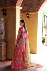 Feathers Stillness In Bloom Unstitched Printed Lawn 3Pc Suit PEONYX-FT532