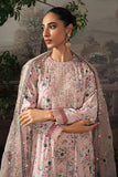 Cross Stitch Luxe Atelier Unstitched Silk 3Pc Suit - PINK CARNATION