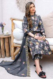 Gardenia by Humdum Embroidered Lawn Unstitched 3Pc Suit D-03