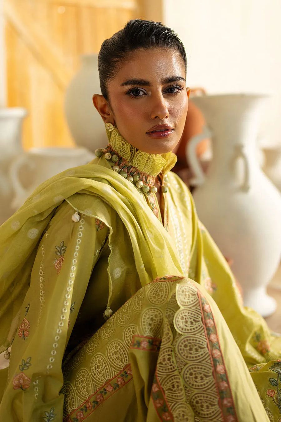 Gul Ahmed Premium Luxury Unstitched Embroidered Lawn 3Pc Suit PM-52010