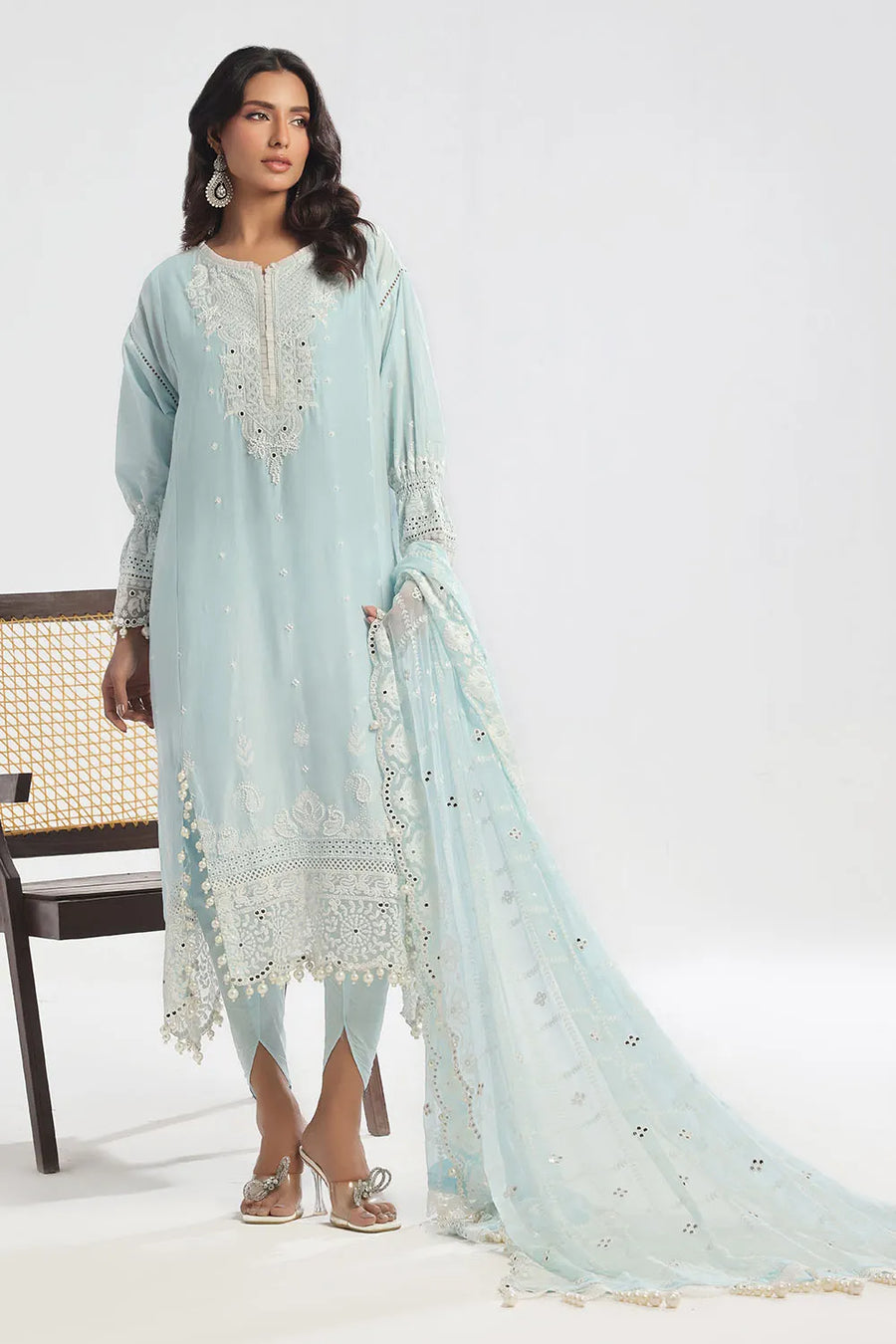 Gul Ahmed Premium Luxury Unstitched Embroidered Lawn 3Pc Suit PM-52027