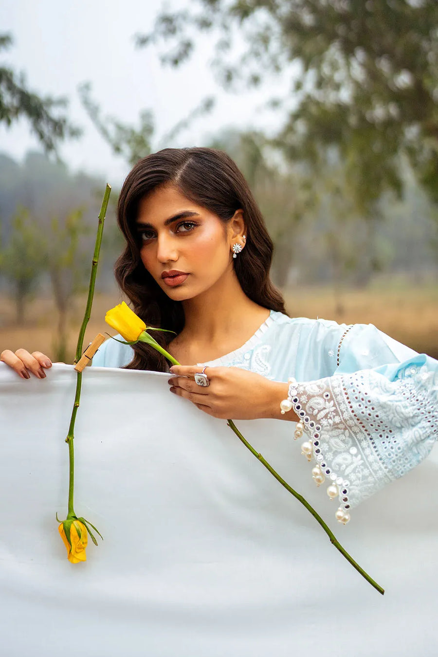 Gul Ahmed Premium Luxury Unstitched Embroidered Lawn 3Pc Suit PM-52027