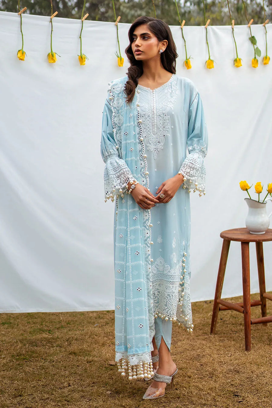 Gul Ahmed Premium Luxury Unstitched Embroidered Lawn 3Pc Suit PM-52027