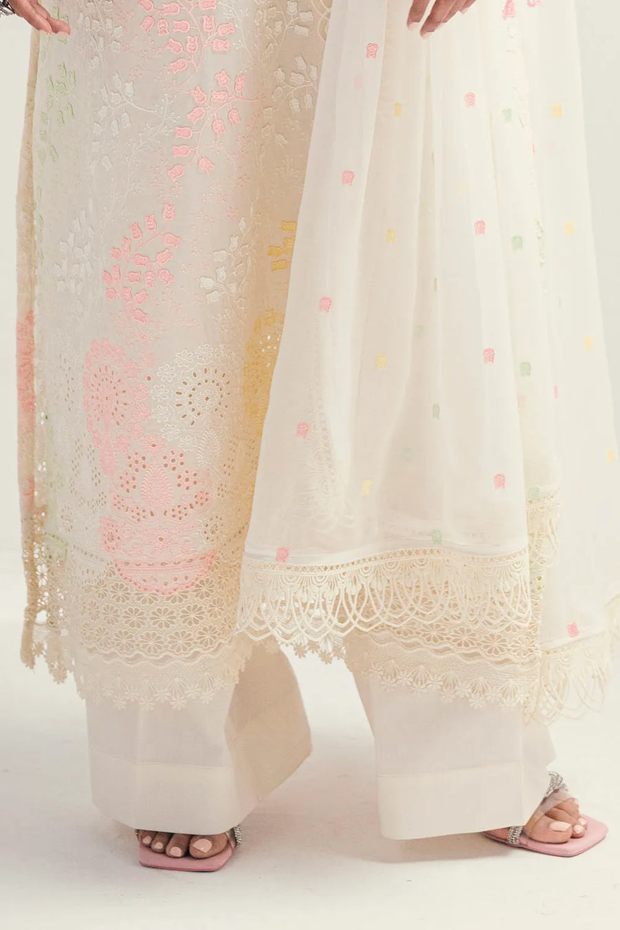 Gul Ahmed Chikankari Embroidered Lawn Unstitched 3Pc Suit PM-52047