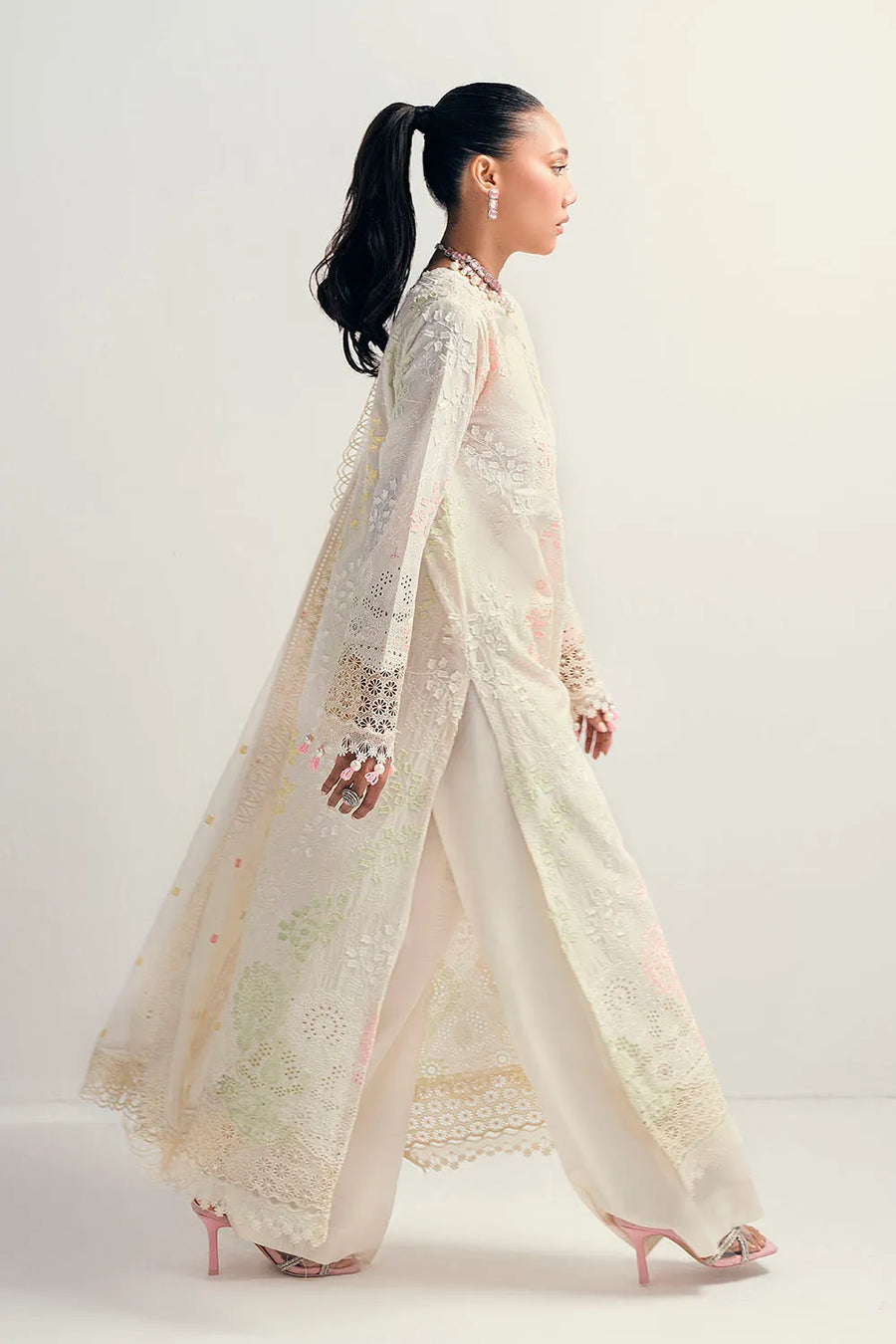 Gul Ahmed Chikankari Embroidered Lawn Unstitched 3Pc Suit PM-52047