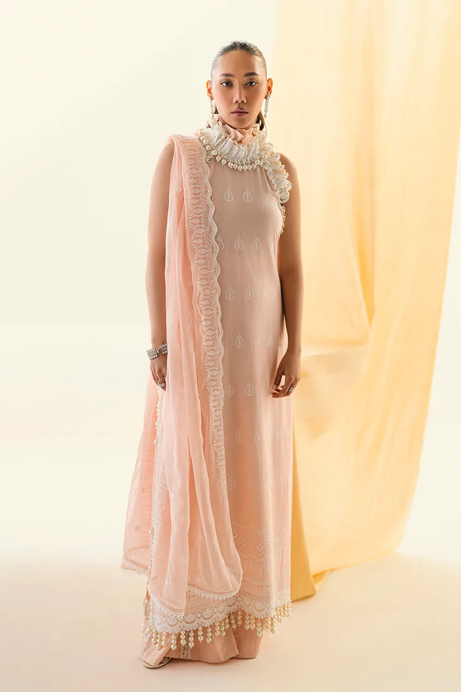 Gul Ahmed Chikankari Embroidered Lawn Unstitched 3Pc Suit PM-52049