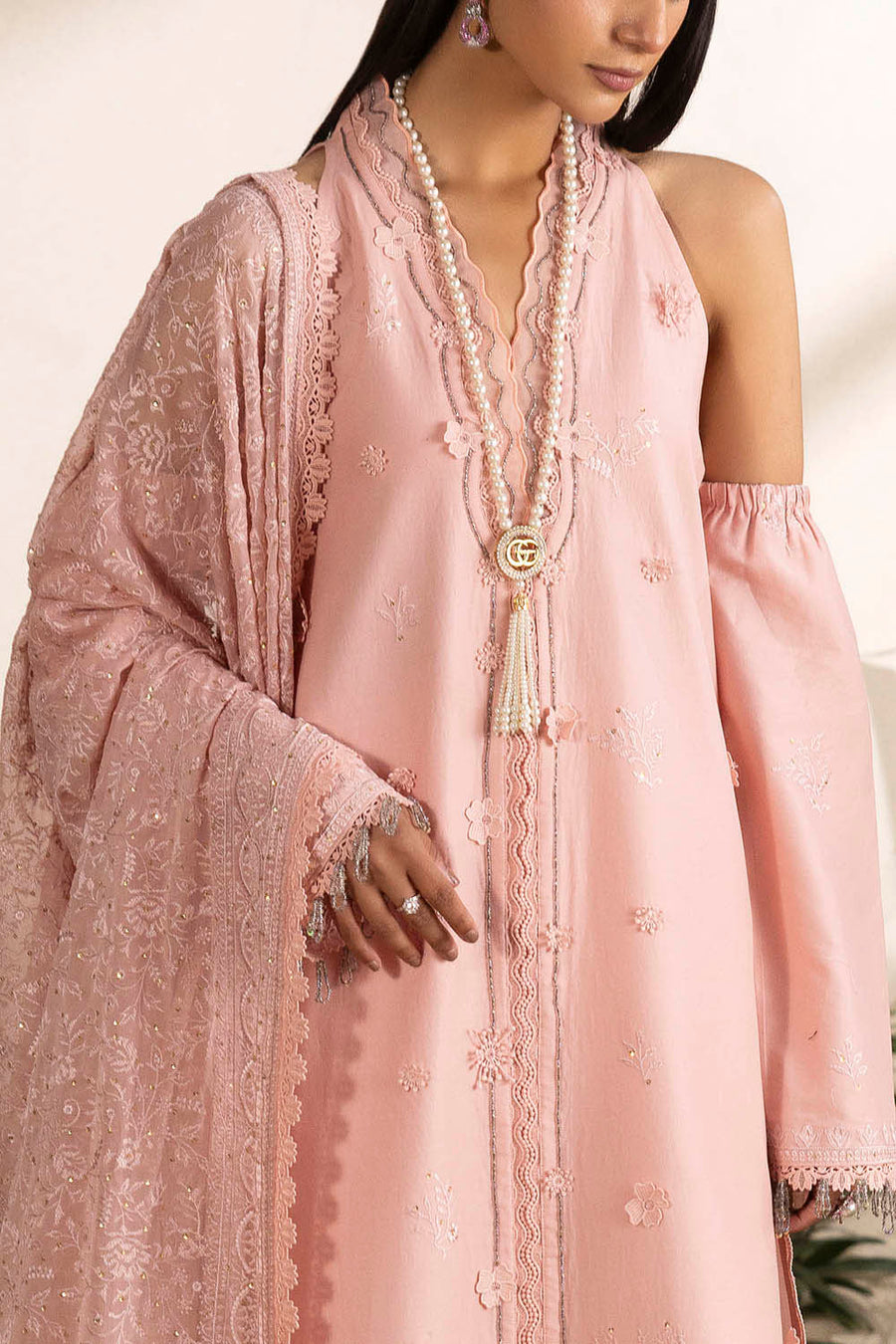 Gul Ahmed Slow Bloom Embroidered Lawn Unstitched 3Pc Suit PM-62001