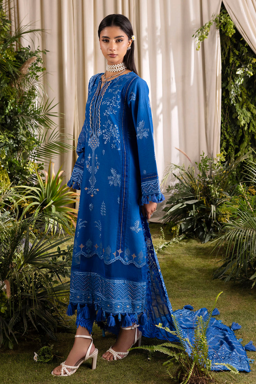Gul Ahmed Slow Bloom Embroidered Lawn Unstitched 3Pc Suit PM-62003
