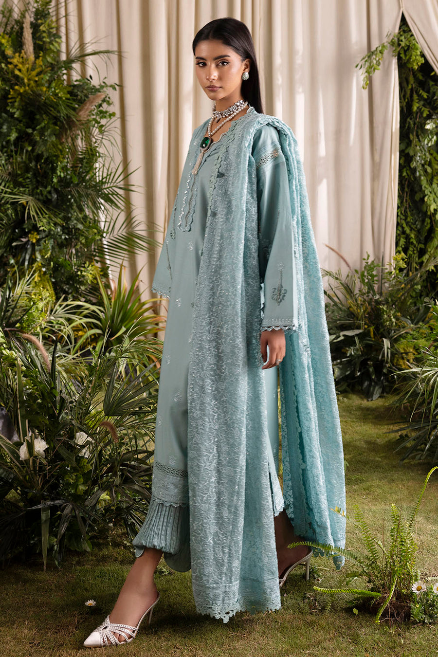 Gul Ahmed Slow Bloom Embroidered Lawn Unstitched 3Pc Suit PM-62006