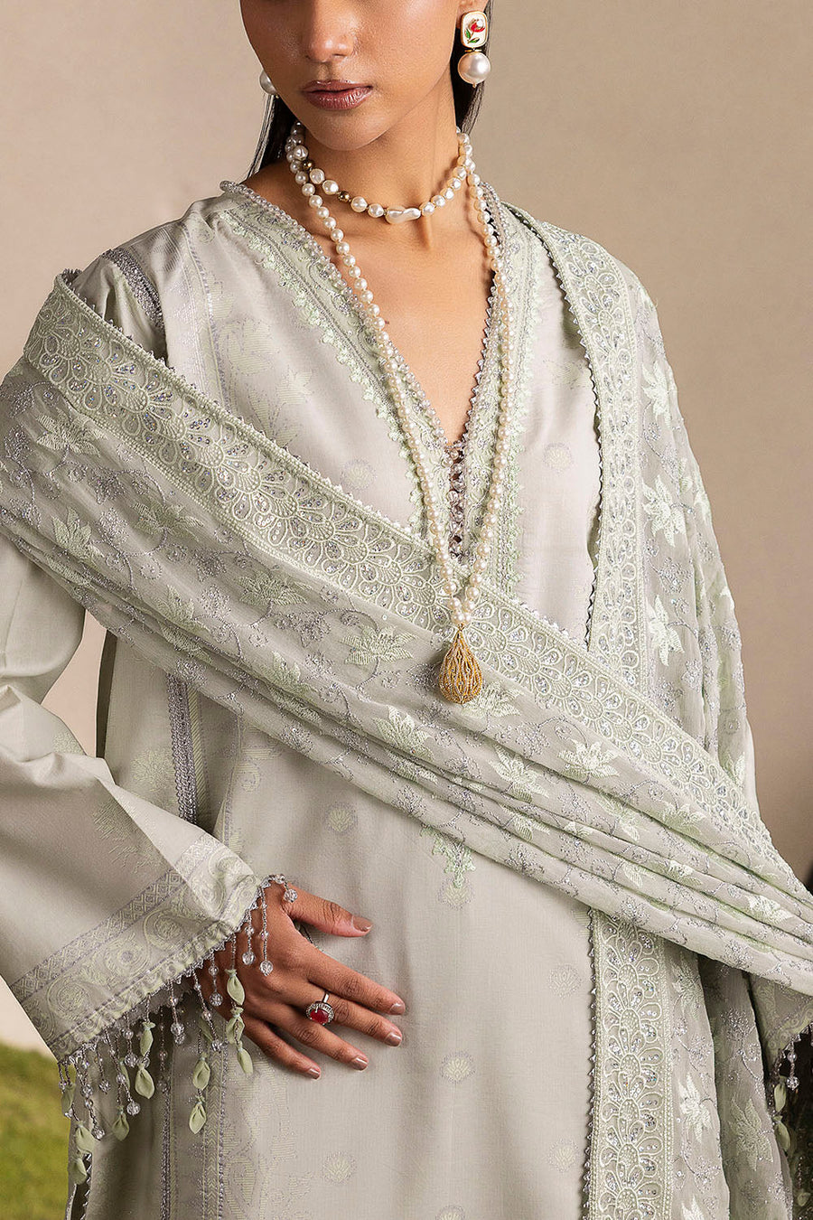 Gul Ahmed Slow Bloom Embroidered Lawn Unstitched 3Pc Suit PM-62007
