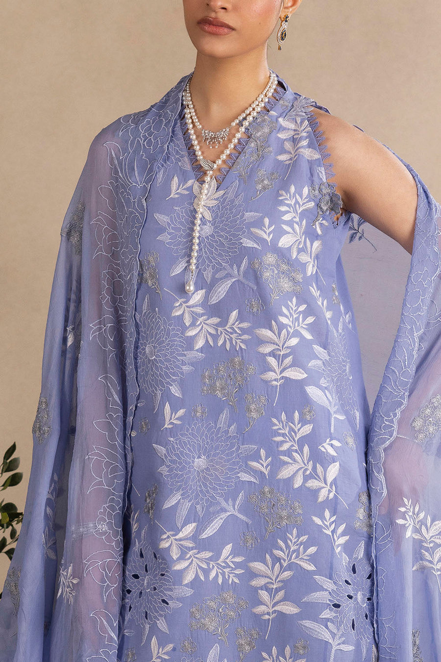 Gul Ahmed Slow Bloom Embroidered Lawn Unstitched 3Pc Suit PM-62017