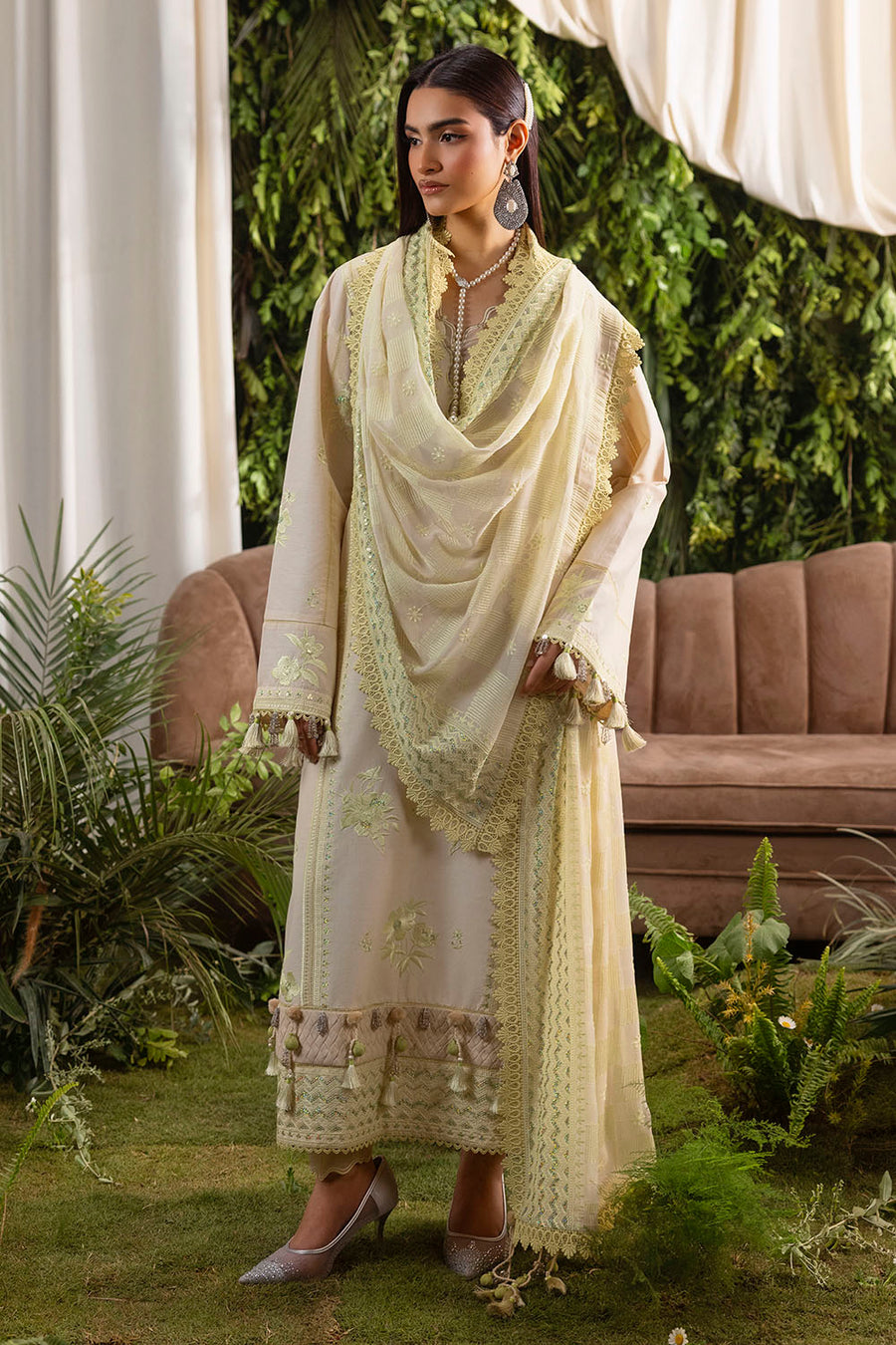 Gul Ahmed Slow Bloom Embroidered Lawn Unstitched 3Pc Suit PM-62018