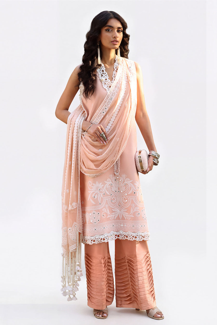 Gul Ahmed Luxury Lawn Unstitched Embroidered 3Pc Suit PM-62022