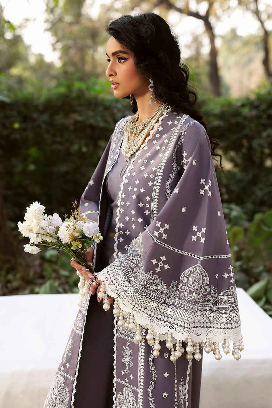 Gul Ahmed Luxury Lawn Unstitched Embroidered 3Pc Suit PM-62025
