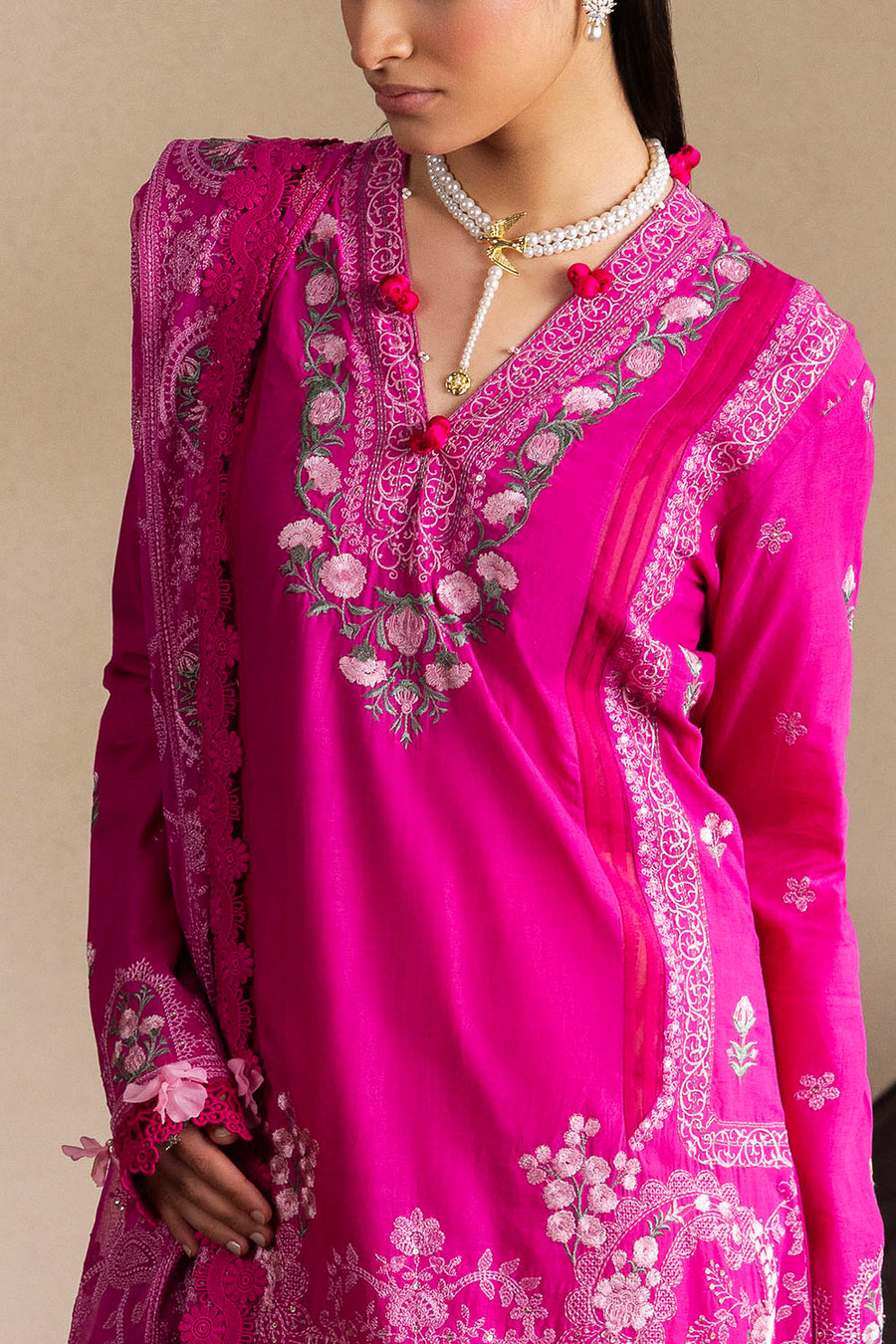 Gul Ahmed Slow Bloom Embroidered Lawn Unstitched 3Pc Suit PM-62029