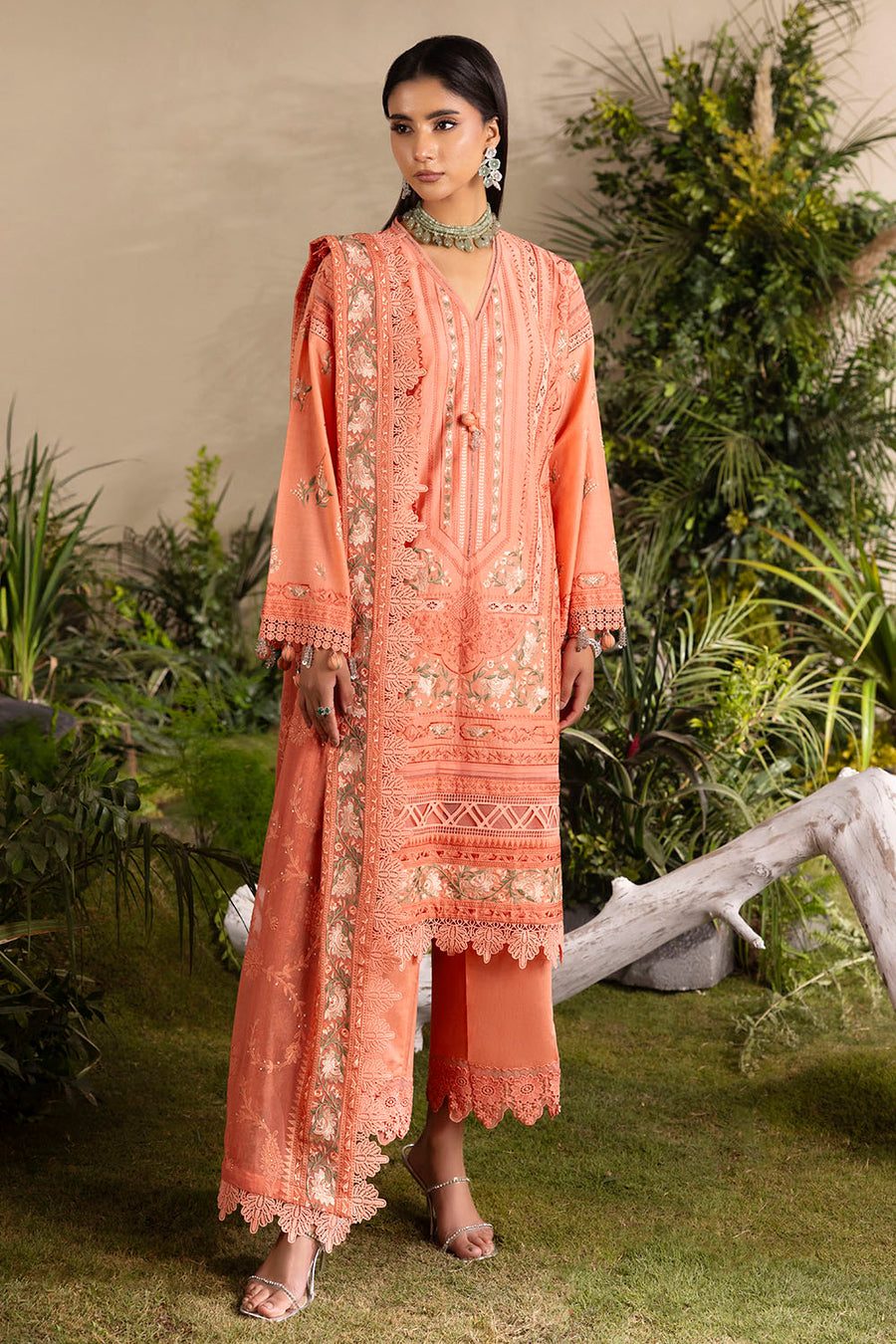Gul Ahmed Slow Bloom Embroidered Lawn Unstitched 3Pc Suit PM-62030