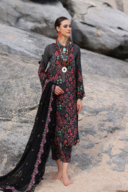 Charizma Print Melody Embroidered Lawn Unstitched 3Pc Suit PM4-03