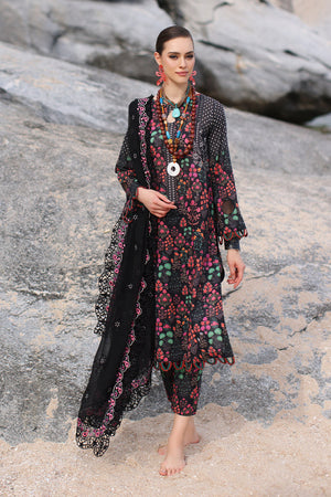 Charizma Print Melody Embroidered Lawn Unstitched 3Pc Suit PM4-03