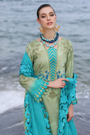 Charizma Print Melody Embroidered Lawn Unstitched 3Pc Suit PM4-07
