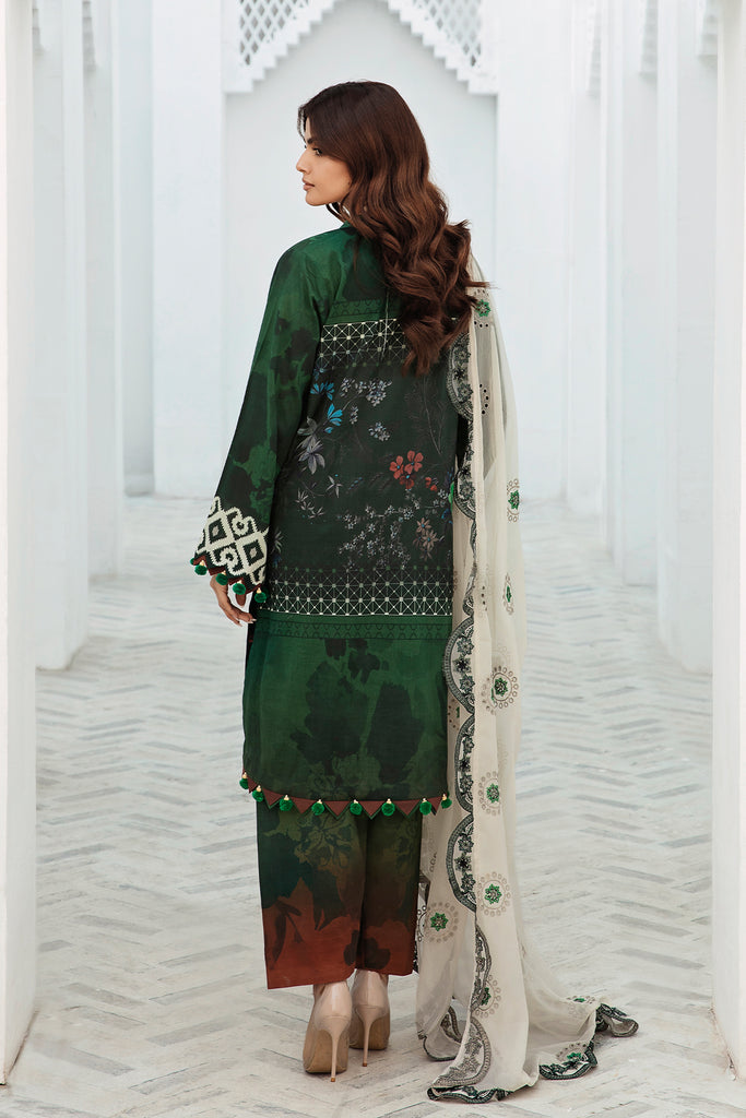 Charizma Print Melody Embroidered Lawn Unstitched 3Pc Suit PM4-08