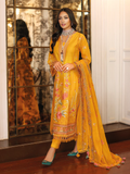 Gul Ahmed Premium Embroidered Lawn Unstitched 3Pc Suit PM-42035