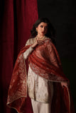 Emaan Adeel Verve Embroidered Raw Silk Unstitched 3Pc Suit - POISE