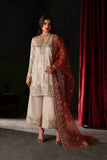 Emaan Adeel Verve Embroidered Raw Silk Unstitched 3Pc Suit - POISE