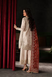 Emaan Adeel Verve Embroidered Raw Silk Unstitched 3Pc Suit - POISE