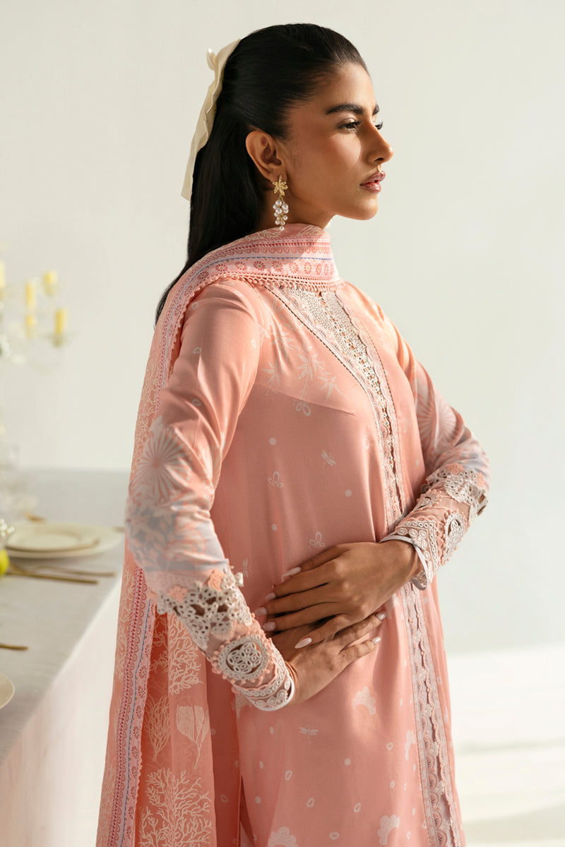 Qalamkar QPrints Unstitched Printed Lawn 3Pc Suit PQ-02B AROHA