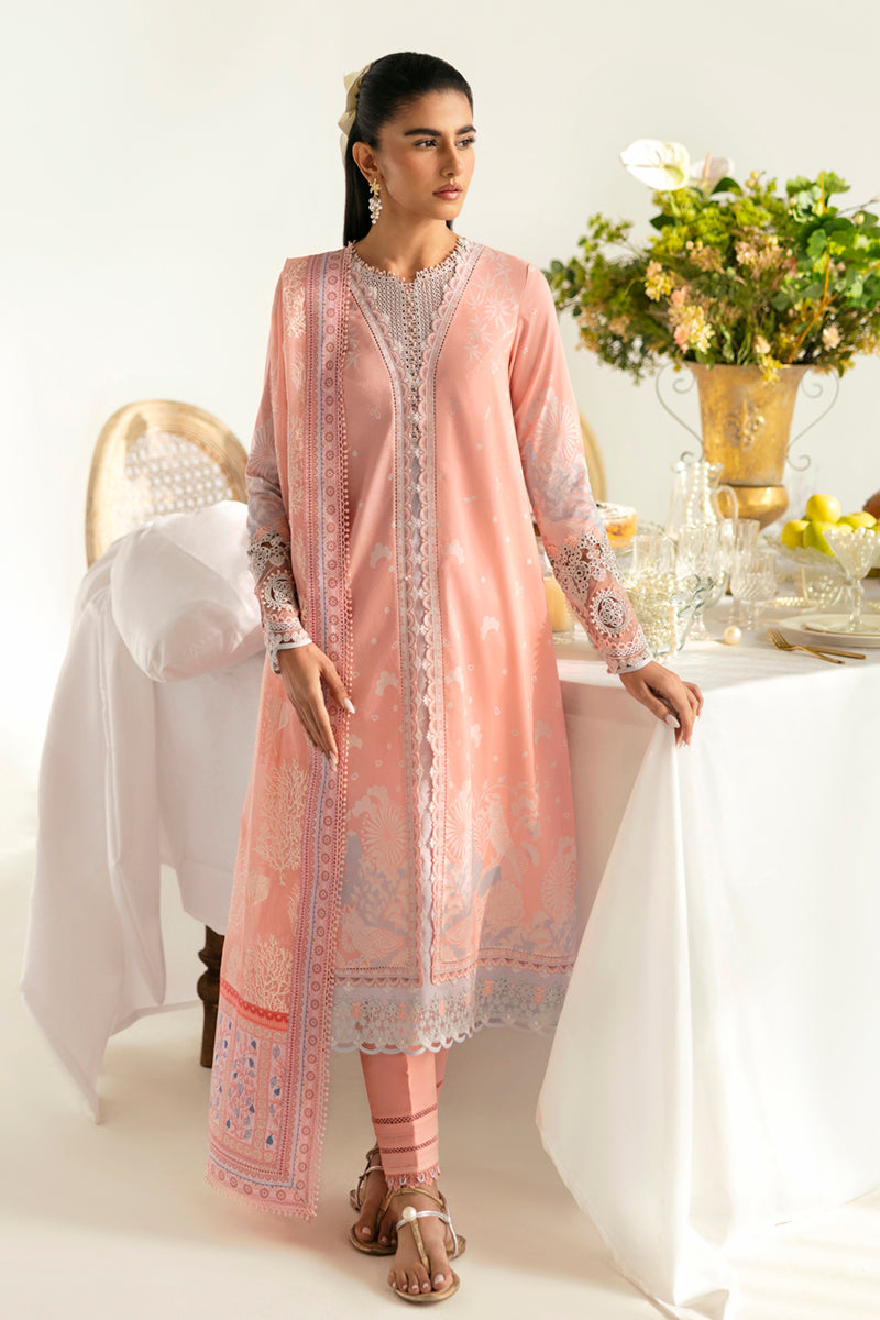 Qalamkar QPrints Unstitched Printed Lawn 3Pc Suit PQ-02B AROHA