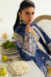 Qalamkar QPrints Unstitched Printed Lawn 3Pc Suit PQ-02A HINA
