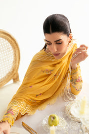Qalamkar QPrints Unstitched Printed Lawn 3Pc Suit PQ-03B MEHR