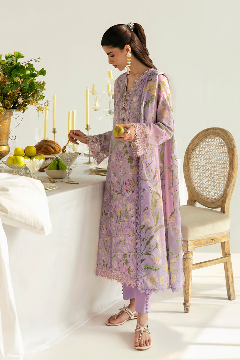 Qalamkar QPrints Unstitched Printed Lawn 3Pc Suit PQ-04A NAMI