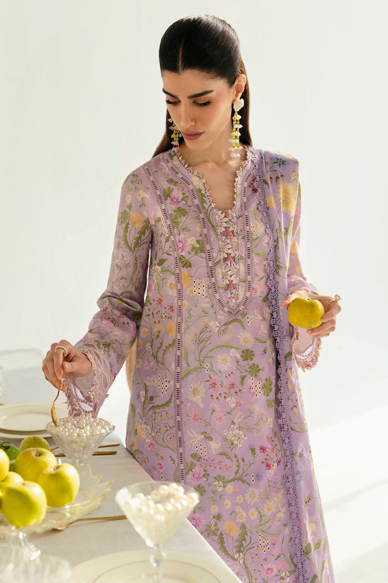Qalamkar QPrints Unstitched Printed Lawn 3Pc Suit PQ-04A NAMI