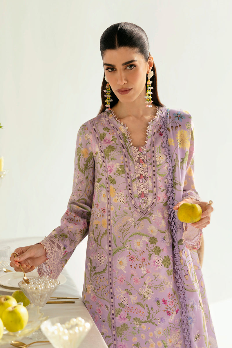 Qalamkar QPrints Unstitched Printed Lawn 3Pc Suit PQ-04A NAMI