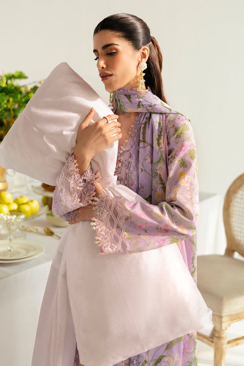 Qalamkar QPrints Unstitched Printed Lawn 3Pc Suit PQ-04A NAMI