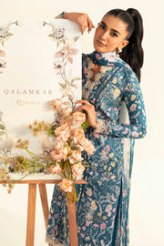 Qalamkar QPrints Unstitched Printed Lawn 3Pc Suit PQ-04B RHEA