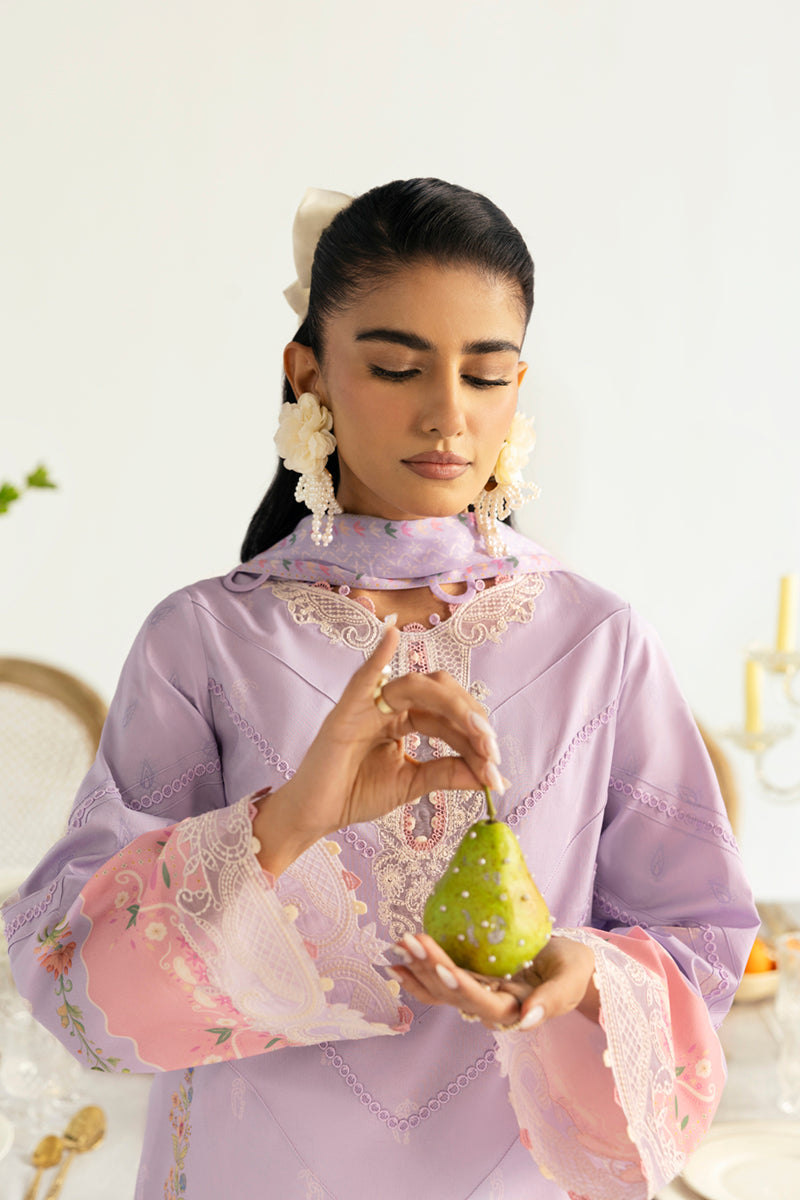 Qalamkar QPrints Unstitched Printed Lawn 3Pc Suit PQ-05B ISLA
