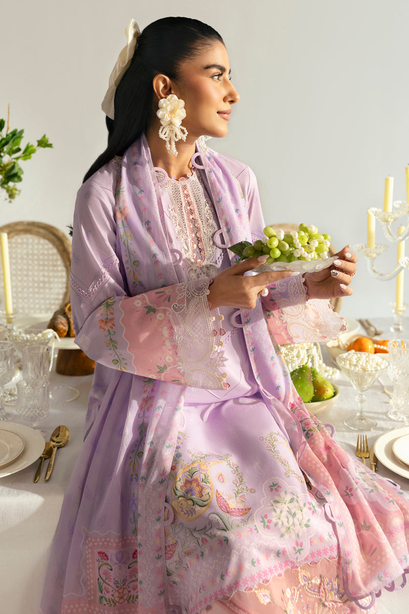 Qalamkar QPrints Unstitched Printed Lawn 3Pc Suit PQ-05B ISLA
